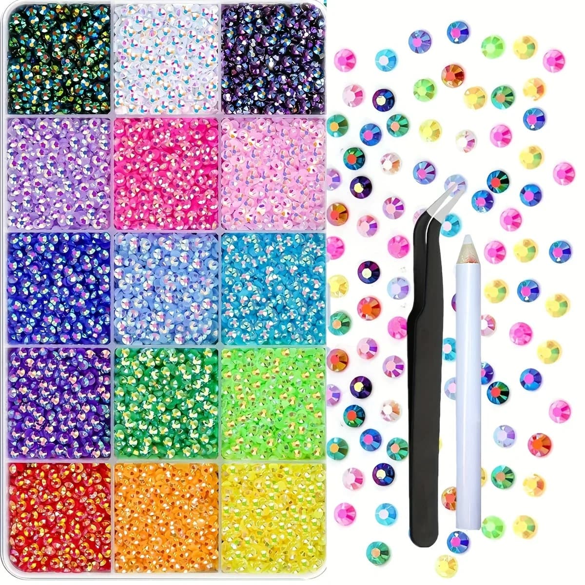 PageLuxe Resin Jelly Rhinestones Mixed-Color Non - Image 1